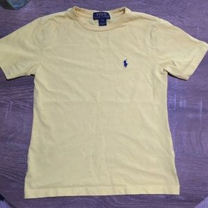 Kids Yellow Polo Ralph Lauren tee shirt